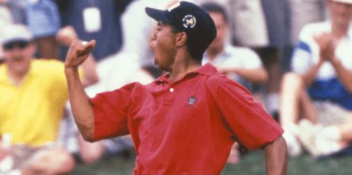 Before they turned pro: Tiger Woods