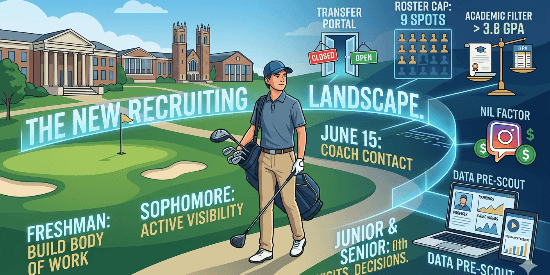 College Golf Recruiting in 2026 — What's Actually Changed (And What Hasn't)